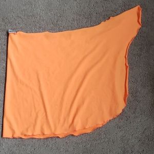 Neon orange DeLaMer sarong cover up wrap